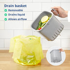 Blue Ginkgo Kitchen Compost Bin – Filter-Free, Odor-Tight Countertop Food Waste - Image 5