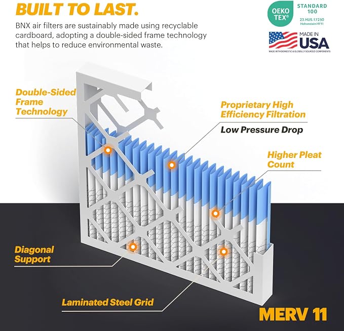 BNX TruFilter 10x30x1 Air Filter MERV 11 - Image 3