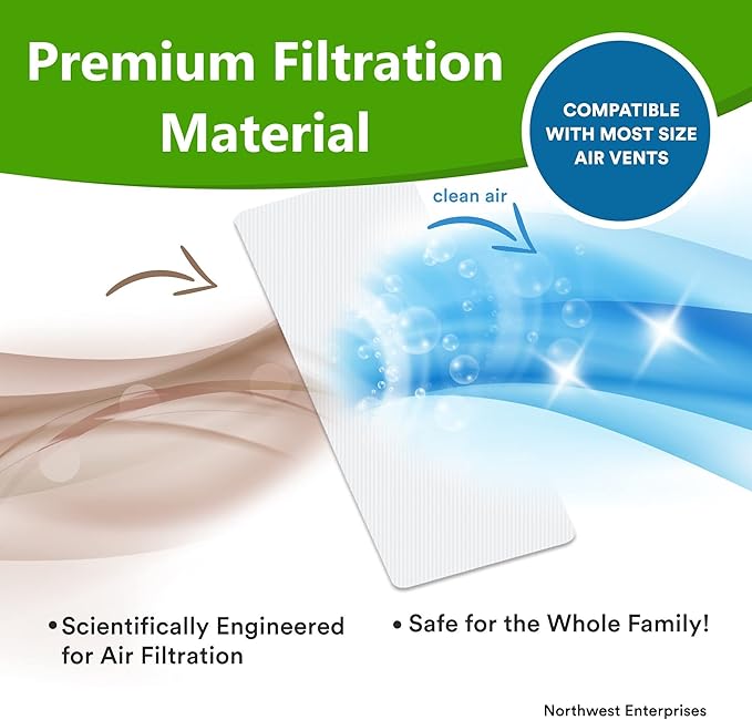 NORTHWEST ENTERPRISES Vent Filters Media Roll, 25ft x 12in x 1/8in Cut to Fit - Image 3