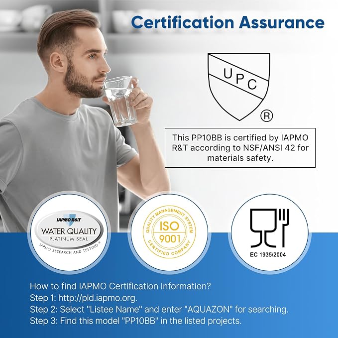PUREPLUS 5 Micron 4.5" x 10" Whole House Water Filter Combo Kit - Image 6
