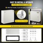 VEVOR NEMA Steel Enclosure, IP66 Waterproof & Dustproof, Outdoor/Indoor - Image 6