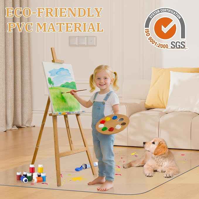 Office Chair Mat for Hardwood Floor, Heavy Duty Non-Slip Chair Mat for Rolling