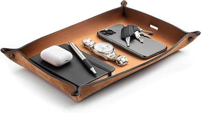 Main Street Forge Leather Valet Tray