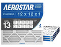 Aerostar 12x12x1 MERV 13 Air Filter, 4 Pack Set of HVAC Furnace Filters by AirFiltersDelivered