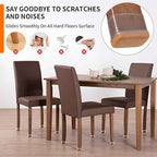 Ezprotekt 16 Pcs Rectangle Clear Silicone Chair Leg Floor Protectors