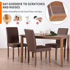 Ezprotekt 24 Pcs Rectangle Clear Silicone Chair Leg Floor Protectors Caps - Image 6