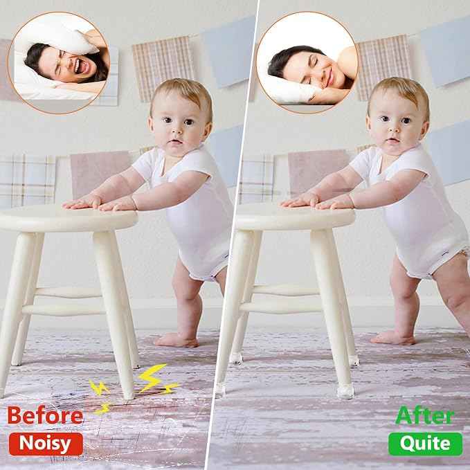 BAIPOK 36Pcs Round Chair Leg Floor Protectors