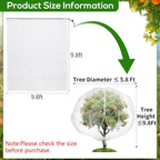 9.8 x 9.8 ft Large Fruit Tree Netting Cover - Image 2