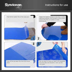 18" x 36" Blue Sticky Mat Tacky Pads Adhesive Floor Mat (5 Packs, 150 Sheets