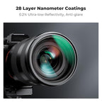 K&F CONCEPT 49mm Black Diffusion 1/4 & 1/8 Lens Filter Kit, Mist Cinematic - Image 7