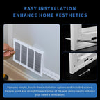 12x12 Return Air Grille [Duct Opening Size],Return Air Vent Cover for