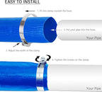 DAVCO 1.5" x 50 ft Pool Backwash Hose, Heavy Duty Reinforced Blue PVC Lay Flat - Image 6