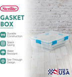 Sterilite 4-Pack Gasket Box, Home Storage Organizer Bins - Image 3
