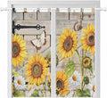 Farm Flowers Living Room Curtains 84 Inch Length, Window Curtains Tab Top by Unknown