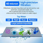 Whole House Spin Down Sediment Water Filter, 40 Micron, Reusable and Flushable - Image 2