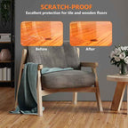 16pcs Square Chair Leg Floor Protectors, Felt Pads Chair Leg Protectors
