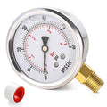 0-60 Psi Glycerin Liquid Filled Low Pressure Gauge, 2.5" Dial Size, 1/4" NPT by BPSSDI