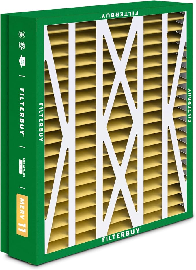 Filterbuy 21x21.5x5 Air Filter MERV 11 Superior Pet & Allergy Defense, Pleated - Image 8