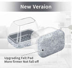 Ezprotekt 8 Pcs Rectangle Grey Felt Chair Leg Floor Protectors