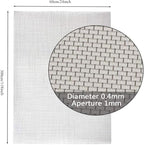KISKIS 304 Stainless Steel Woven Wire Mesh, Wire Mesh Window Screen Mesh - Image 9