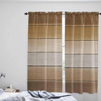 Vintage Brown Gradient Wood Grain Window Valance Curtains, Farmhouse Wood Barn - Image 8