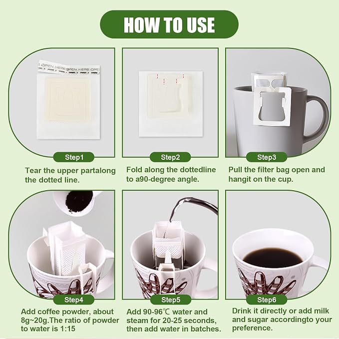 CARGEN 50Pcs Portable Coffee Filter Paper Bag - Image 5