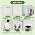 CARGEN 50Pcs Portable Coffee Filter Paper Bag - Image 5
