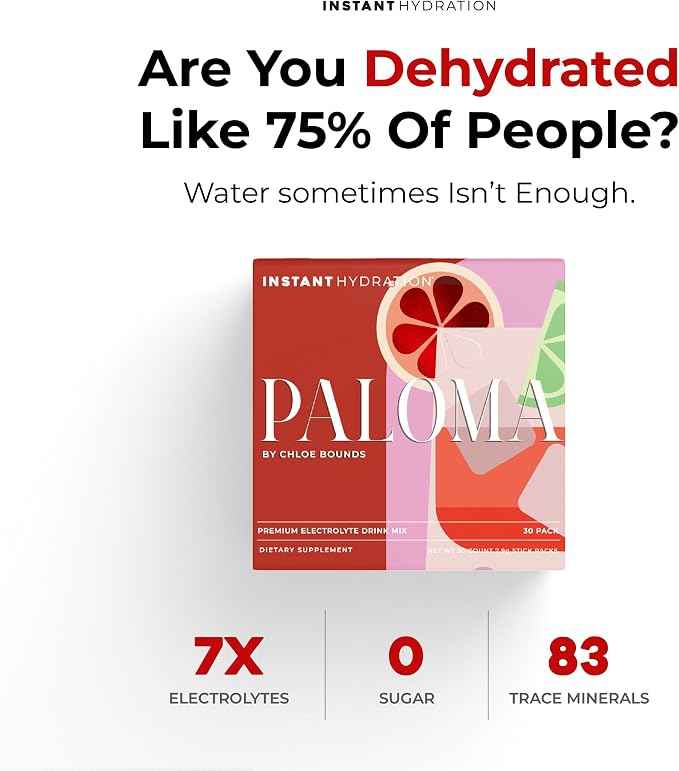 Instant Hydration Electrolytes Powder Packets