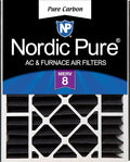 Nordic Pure 20x25x5 Air Bear Replacement Pure Carbon Odor Reduction Merv 8 Air by NordicPure