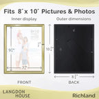 Langdon House 8x10 Picture Frames Set Distinguished Edging - Image 2