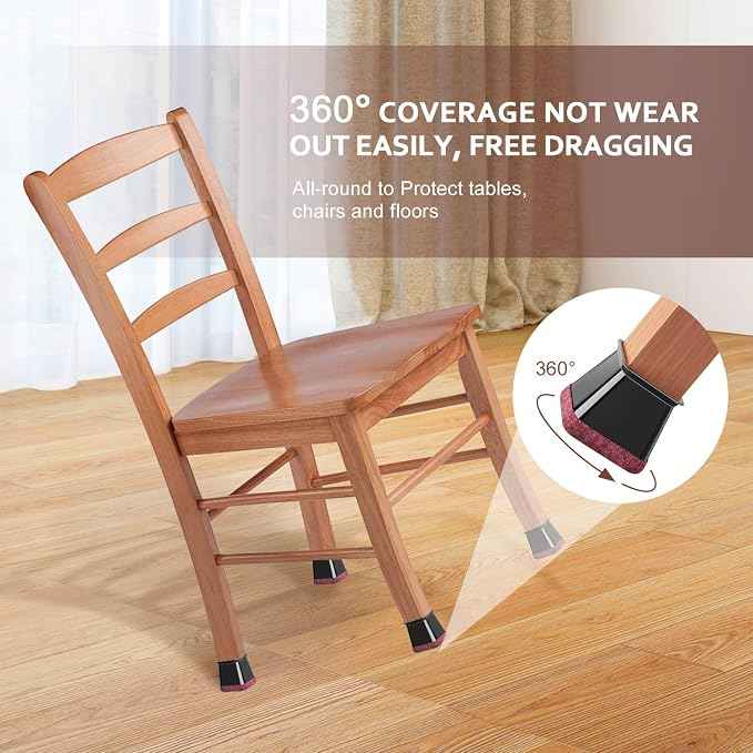 YOZON Chair Leg Floor Protector Chair Leg Protectors