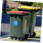 8pcs Trash Sorting Decals Self-Adhesive Waste Container Stickers - Image 5