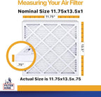 Filter King Air Filters 11.75x13.5x1 | 12 Pack | MERV 13 | HVAC Pleated AC - Image 2
