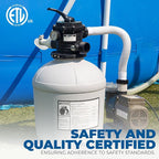 XtremepowerUS 3, 100GPH Swimming Pool 16" Sand Filter 3/4 HP Pool Pump w/ Timer - Image 5