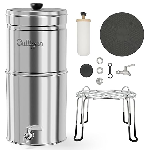 Culligan MaxClear 3 Gallon Gravity Water Filter System, Polished - Image 7