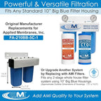 APPLIED MEMBRANES INC. Whole House Water Filter Replacement Filter Cartridge - Image 3
