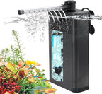 Internal Fish Tank Filter with 5W UV Light, Adjustable Water Flow Submersible by weipro