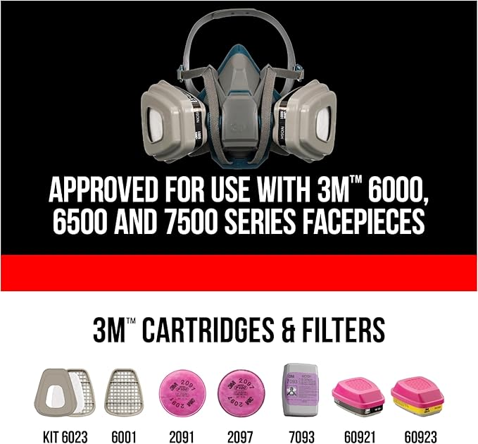 3M P100 Performance Filter 2091, 2 Pairs, Use - Image 6