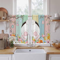 Easter Kitchen Curtains 45 Inch Long 2 Panel Set, Rod Pocket Window Treatment by Unknown