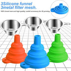Boao 6 Pack Resin Funnels Filter 3D Printer Accessories Include Collapsible - Image 4
