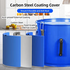 Garvee Fryer Grease Bucket, 10 Gal Oil Disposal Caddy, Carbon Steel - Image 3