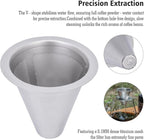 iBasingo Titanium Coffee Filter Pour Over Coffee Dripper - Image 5
