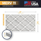BNX TruFilter 14x24x1 Air Filter MERV 11 - Image 2