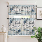 Vintage Farmhouse Kitchen Curtains Set 3 Piece - Image 9