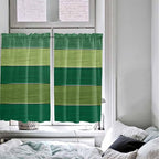Farm Retro Green Wood Grain Window Valance Curtains, Rustic Wooden Plank - Image 4