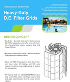 DE Grid 60 sq. ft. Swimming Pool Filter Set Replacement - Image 3