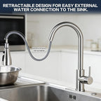 Kitchen Sink Faucet with Pull - Image 5
