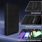 Portable Zippered Key Case, Organizer Waterproof Key Binder