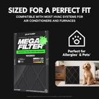 MegaFilter 16x25x1 Air Filter MERV 13 HVAC Furnace Filter (2-Pack)