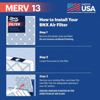 BNX TruFilter 16x20x1 MERV 13 AC Furnace Air Filter - Image 6